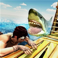 play Raft Shark Hunting game