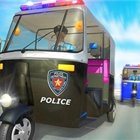 play Police Auto Rickshaw Game 2020 game