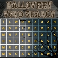 play Halloween Word Search game
