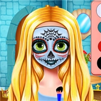 play Sisters Halloween Face Paint game
