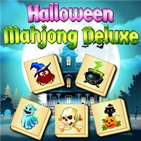 play Halloween Mahjong Deluxe game