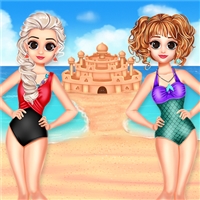 play Princess Summer Sand Castle game