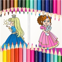 play Beautiful Princess Coloring Book game