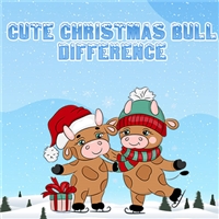 play Cute Christmas Bull Difference game