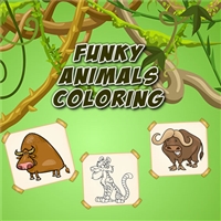 play Funky Animals Coloring game