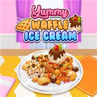 play Yummy Waffle Ice Cream game