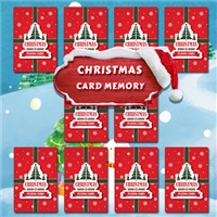 play Christmas Card Memory game