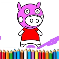 play BTS Pig Coloring Book game
