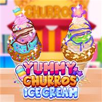 play Yummy Churros Ice Cream game