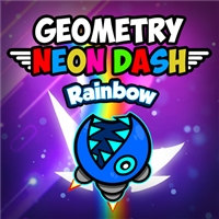 play Geometry Neon Dash Rainbow game