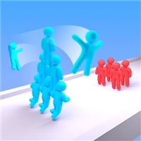 play Crowd Stack Race 3D game